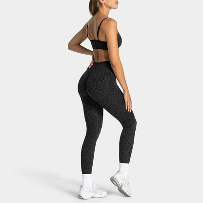 Breathable Sports Bra And Quick-drying Yoga Pants Workout Set