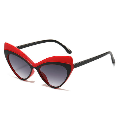 Cool Contrast Color Large Frame Color Matching Fashion Sunglasses