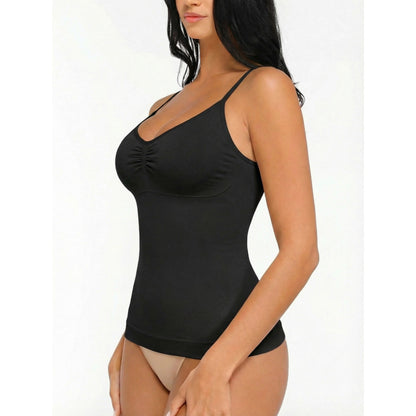 Solid-color Vest Everyday Shapewear For Women