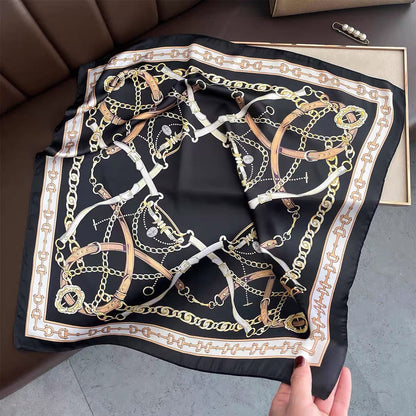 Square Scarf Womens Fashionable Small Neckerchief 70cm
