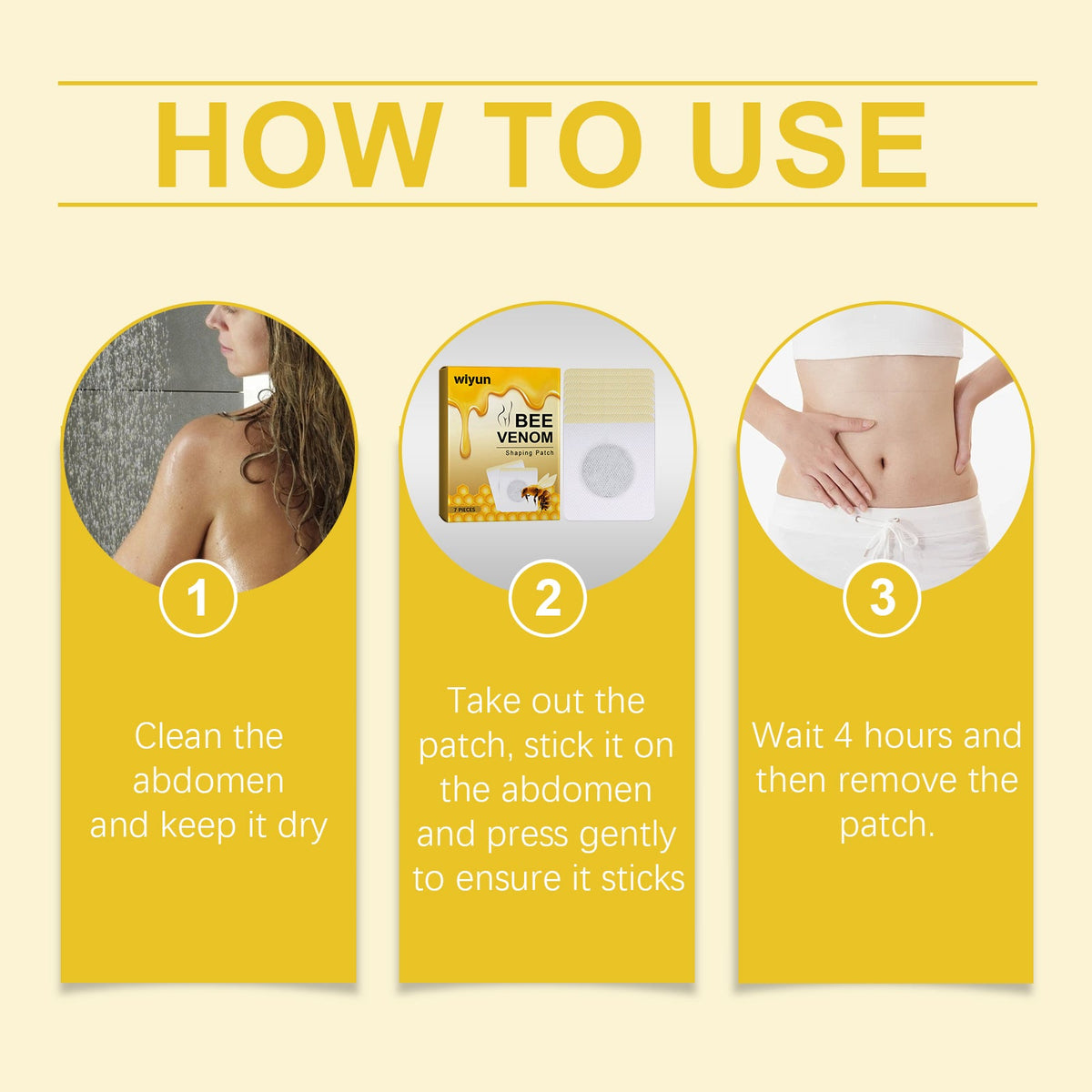 Bee Venom Beauty Considerate, Lazy Body Beauty Navel Patch Ginger Essence Moisturizing Firming Skin Care Body Care Patch