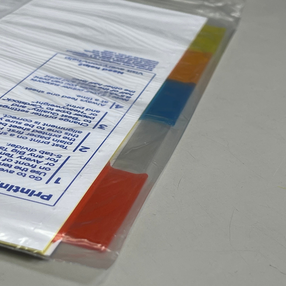 AVERY (12-PACK) Insertable Big Tab Dividers 3-Hole 5-Set Double-Sided Buff 11109