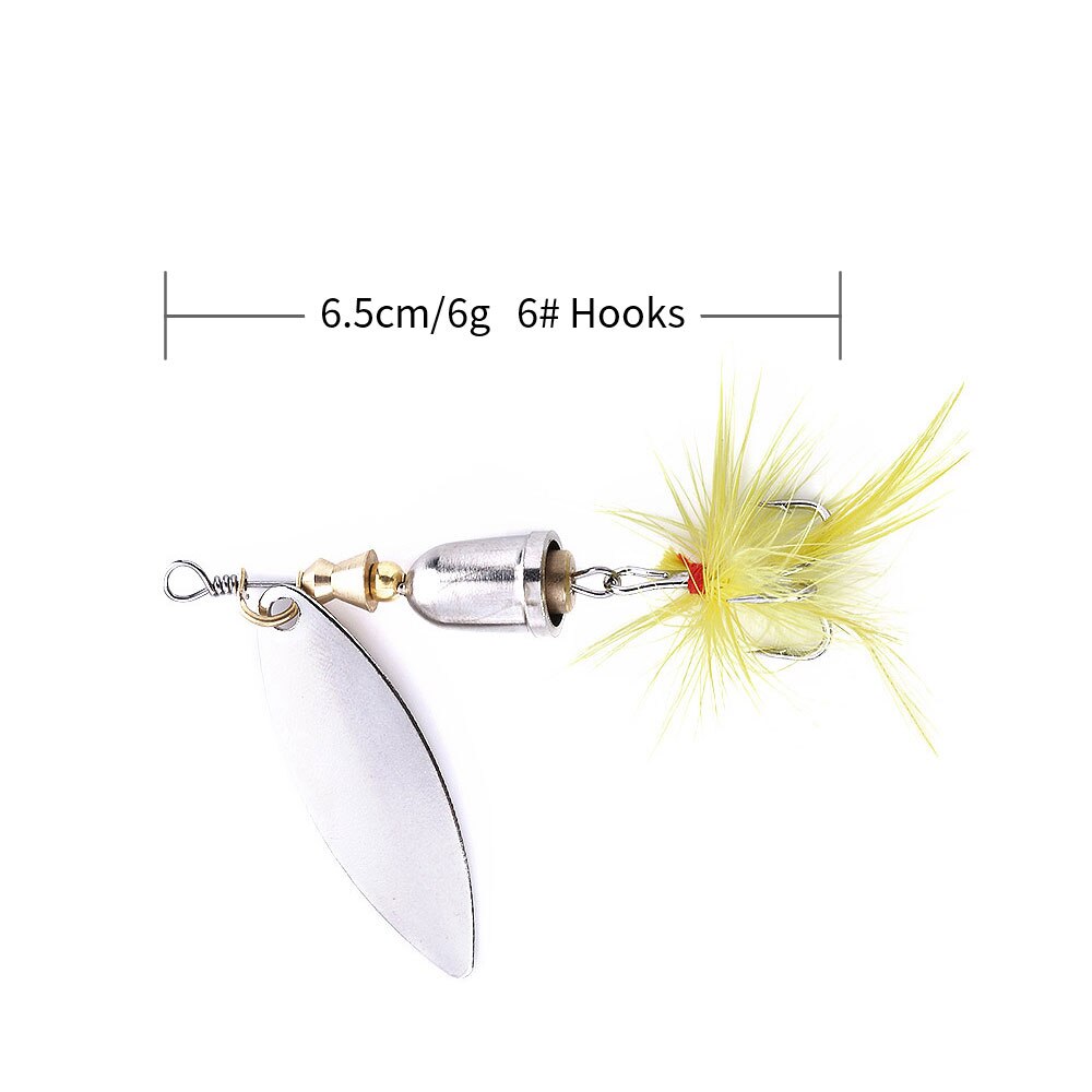 Fishing gear fishing supplies 6g feather sequin lure bait