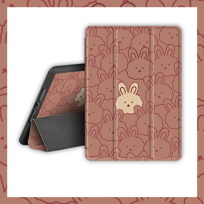 Cartoon Cute Rabbit Silicone Computer Case