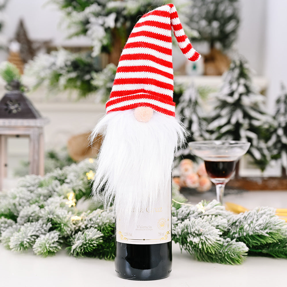 Christmas Wine Bottle Socks Decor