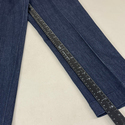 MULTIPLES Woven Ankle Pant Petite Women's Sz 8 Denim M2623P