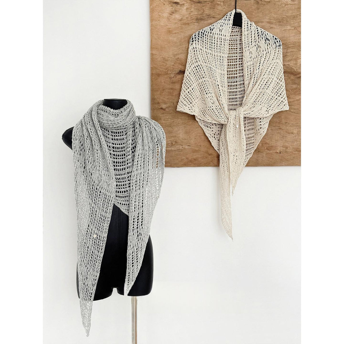 Hollow-out Outerwear Sun-protection Triangular Shawl Scarf