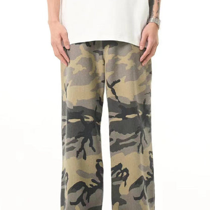 Casual Fashion American Camouflage Pants Men