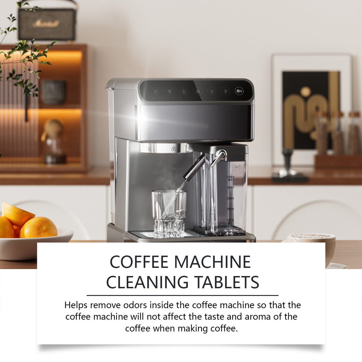 Coffee Machine Cleaning Sheet, Clean Coffee Machine Filter To Remove Dirt Stains Maintenance Refurbished Cleaning Sheet