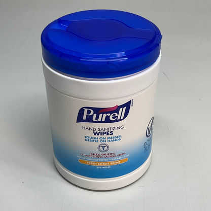 PURELL (2 PACK, 270 EACH) Hand Sanitizing Wipes Fresh Citrus Scent BB 03/27