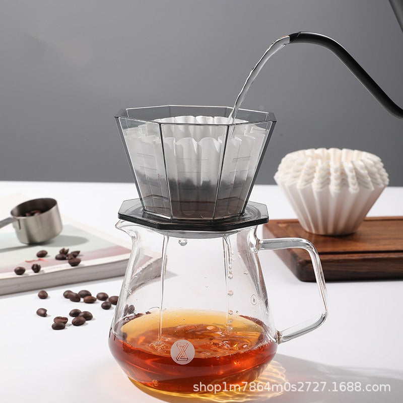 Coffee filter cup  coffee filter cup hand brewed coffee pot filter drip filter pot hand brewed coffee pot set