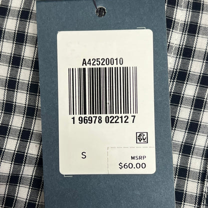 DOCKERS Signature Stain Defender Button Up Shirt Men's Sz S Navy Blue A42520010