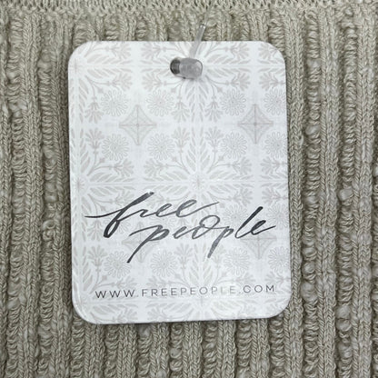 FREE PEOPLE Side Tie Lizzie Sweater Top Women's Sz L Summer Sand 97299119