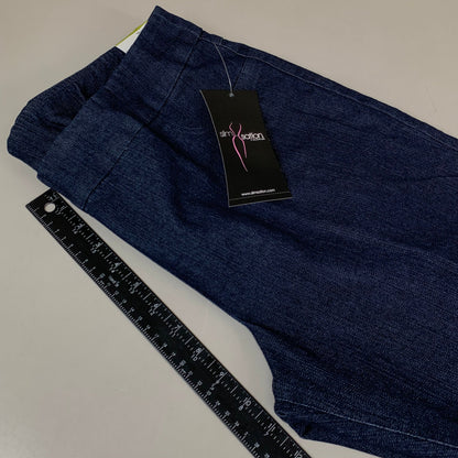MULTIPLES Ankle Pants Petite Women's Sz 14 Denim M2623P