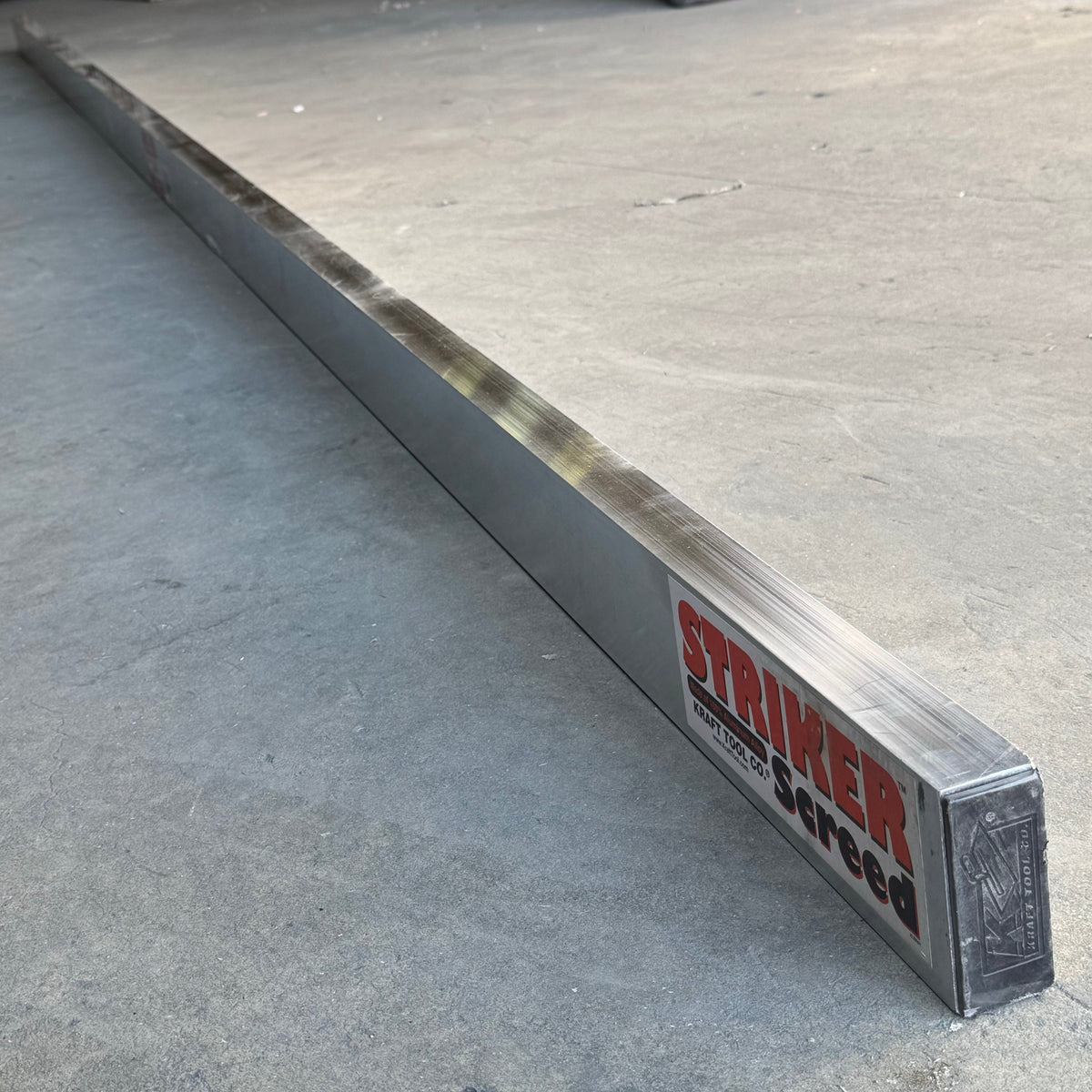 KRAFT TOOL CO. ALUMINUM Screed 192”x1 1/2”x3 1/2” CC616AL