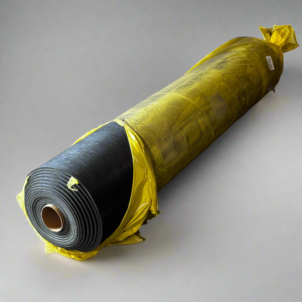 TRED-MOR Commercial Cushion Roll For Double-stick Carpet Installations 2568 Sz 54" x 30' Black