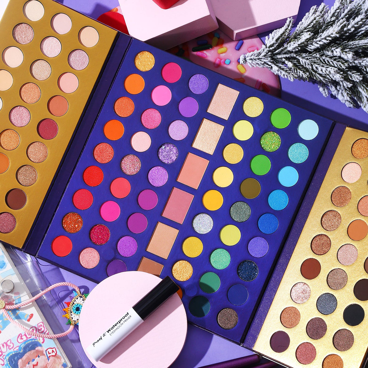 UCANBE 114 color magic eye shadow earth color eye shadow repair blush highlight multi effect makeup
