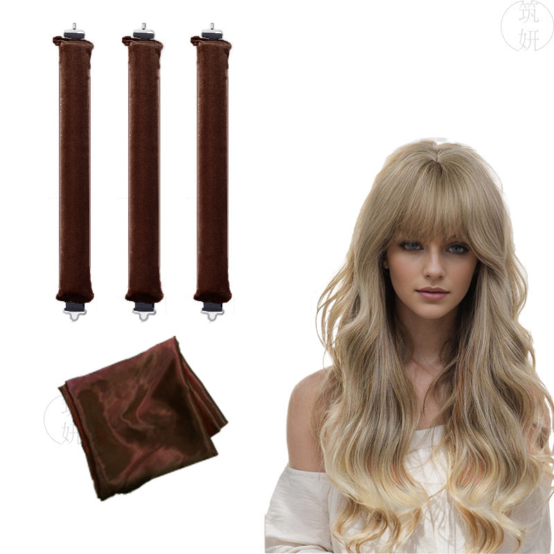 Sleeping lazy heatless hair curler simple big wave bold curling iron