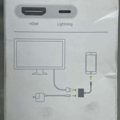APPLE  Lightning Digital AV Adapter Up To 1080p HD White MD826AM/A (Return)