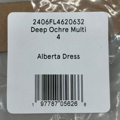 VERONICA BEARD Alberta Deep Ochre Multicolored Dress Sz-4 2406FL4620632
