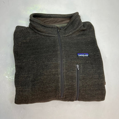 PATAGONIA Quarter Zip w/ Pocket 100% Polyester Jacket Men's Sz XL Brown (Used)