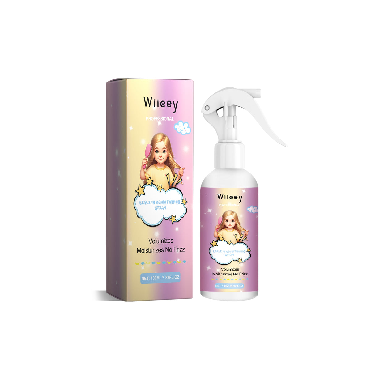 Leave in Conditioning Spray, Hairspray Long-Lasting Moisturizing Styling Long-Lasting Fragrance Styling Spray