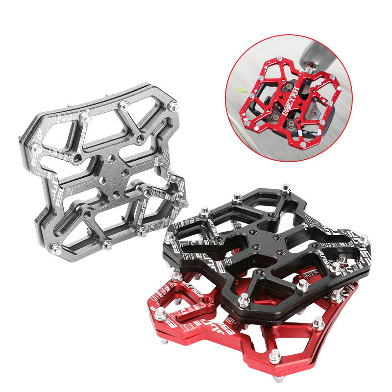 New Road Bike Lock Pedal Turn Flat Pedal Mountain Bike Quick Release Lock Piece Bicycle Splint Pedal Cycling Accessories