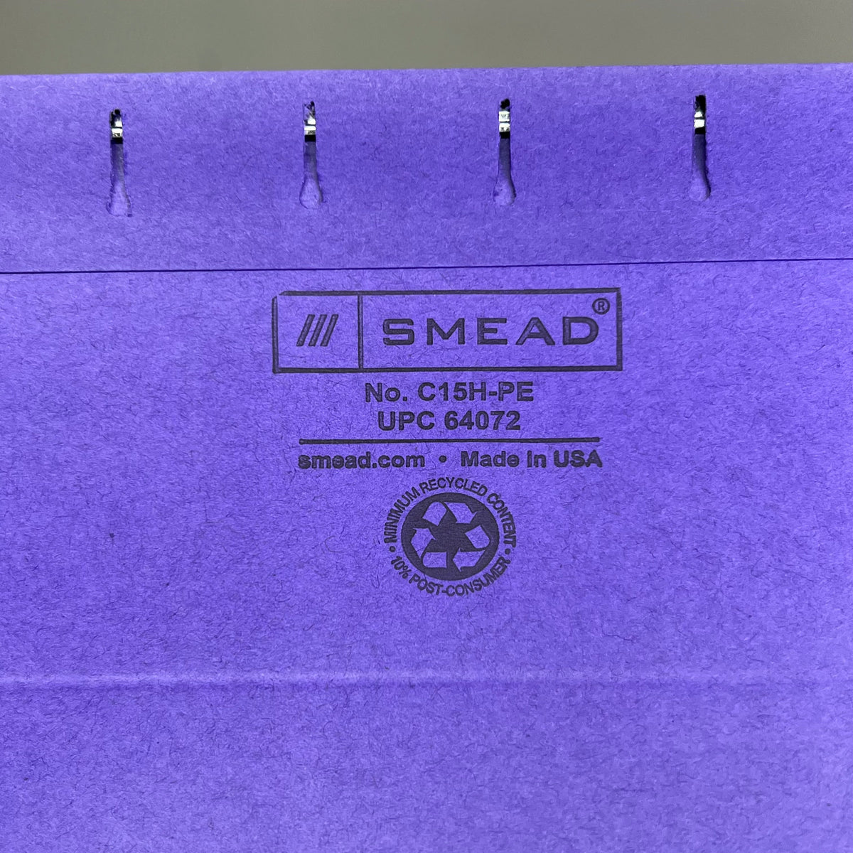 SMEAD (25 PACK) Hanging File Folders Letter Sz 1/5 Cut Tabs Purple 64072