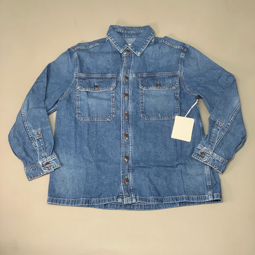 ETICA Harriette Shirt Jacket w/ Front Top Pockets & Collar River Rock Size XS EW143309