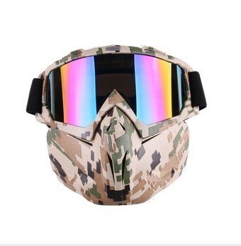 Men Women Ski Snowboard Snowmobile Goggles Snow Winter Windproof Skiing Glasses Motocross Sunglasses with Face Mask