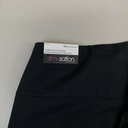 MULTIPLES Relaxed Leg Pant Petite Women's Sz 12 Black