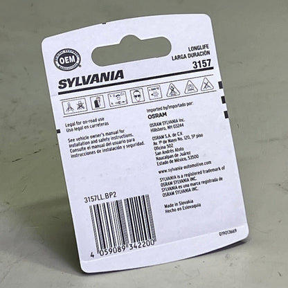 SYLVANIA (6 Bulb) Long Life Mini Bulb Clear 3157