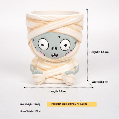 Halloween Creative Cartoon Flower Pot Resin Decorations