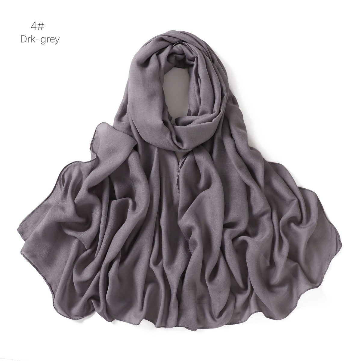 Modal Solid-color Thin-edged Breathable Headscarf