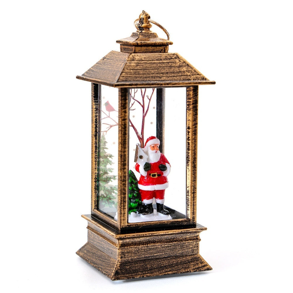 Christmas Santa Claus LED Oil Lamp Night Light