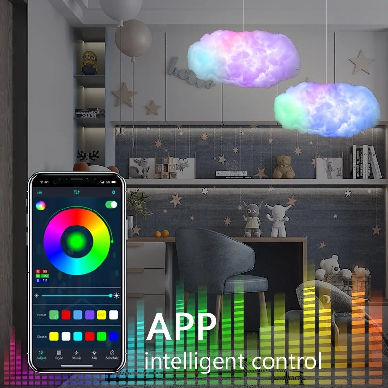 USB Cloud Light APP Control Music Sync Ambient Light