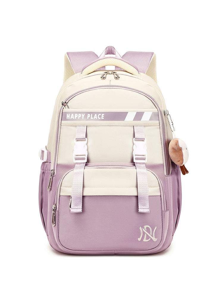 Minimalist Preppy Style Stain-resistant Schoolbag