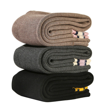 Winter New Children's Legging Trousers With Stripes And Velvet