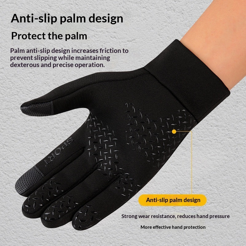 Mens Warm Outdoor Cycling Gloves