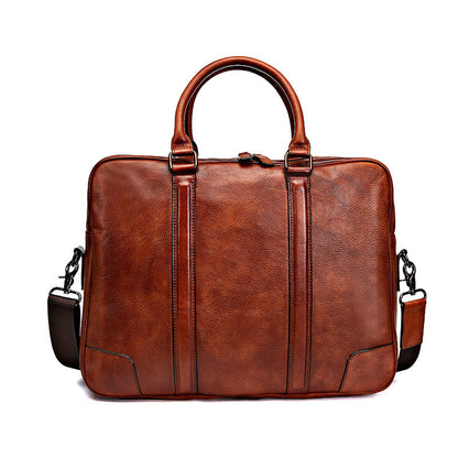 Skeleton-skin Genuine Leather High-grade Briefcase