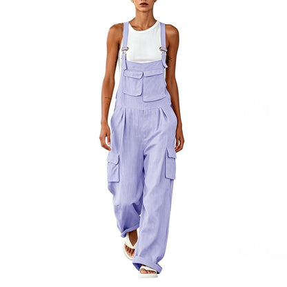 Womens Comfortable Suspender Jumpsuit For Summer