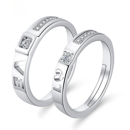 Moissanite Engagement Couple Couple Rings