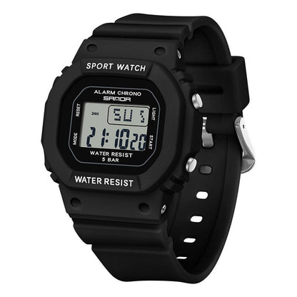 Square Electronic Watch Colorful Creativity For Male And Female Students