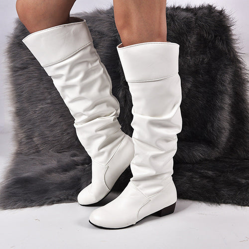 Winter Women Long Boots Flat Boots