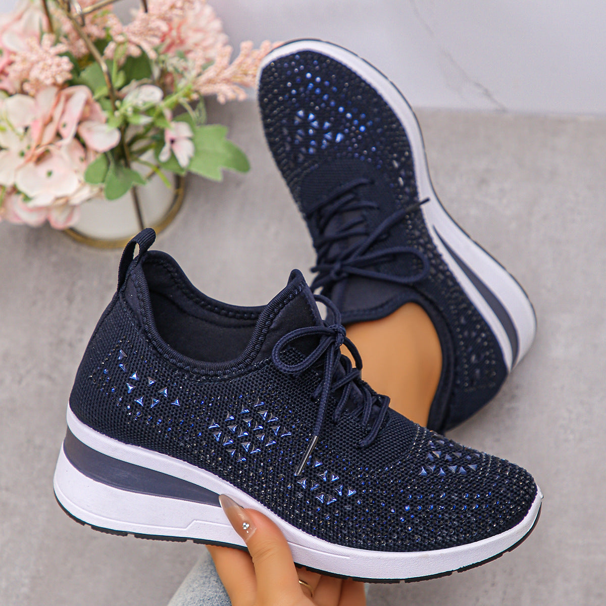 Breathable Mesh Casual Shoes Lightweight Height-Enhancing Sneakers For Men Daily Walking Comfortable Sportswear