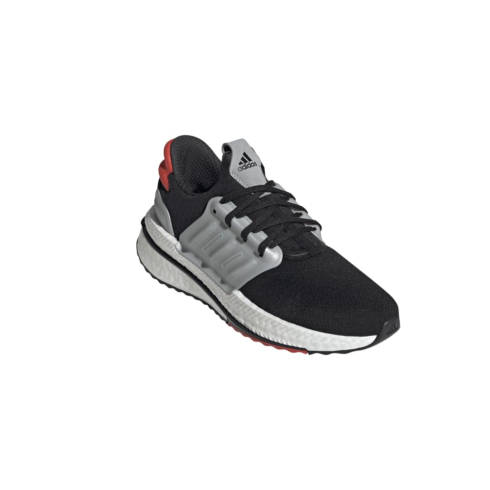 adidas Mens X_PLRBoost Sneaker Black/Black/Bright Red 11