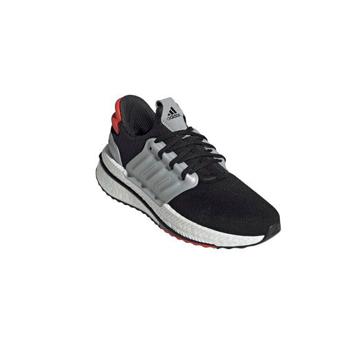 adidas Mens X_PLRBoost Sneaker Black/Black/Bright Red 11