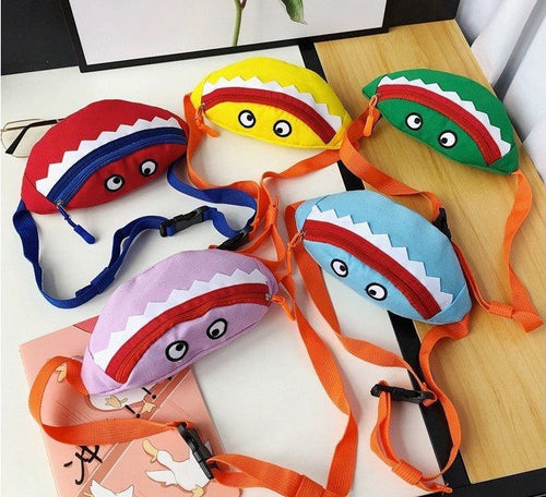 Cartoon Children's Canvas Embroidered Crossbody Bag