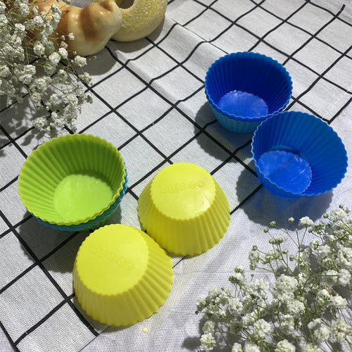 Nonstick Reusable Silicone Cupcake Liners 12 Pieces