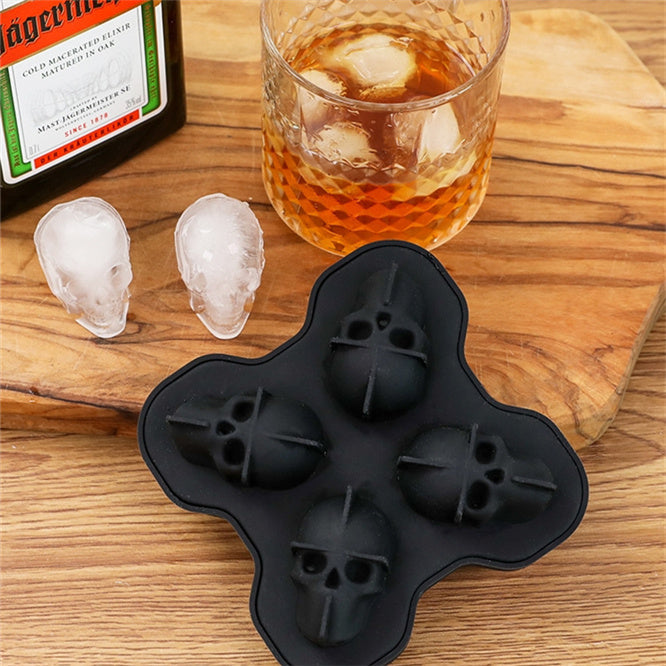 3D Skull Silicone Mold for Ice, Soap, and Chocolate
